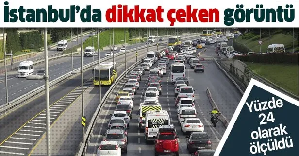 Sokağa çıkma kısıtlamasının sona ermesiyle İstanbul’da trafik durma noktasına geldi