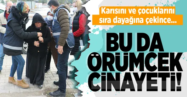Evde örümcek gördüğü için kendisini ve 3 çocuğunu sıra dayağına çeken kocasını bıçaklayarak öldürdü