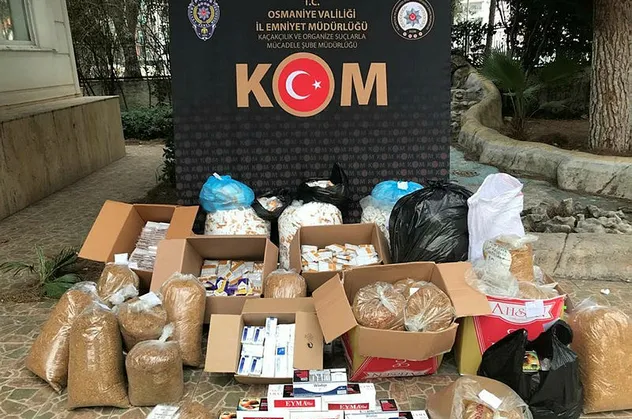Osmaniye’de kaçak tütün operasyonu