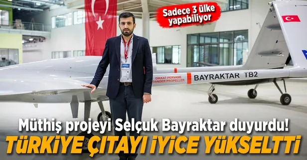 Müthiş projeyi Selçuk Bayraktar duyurdu