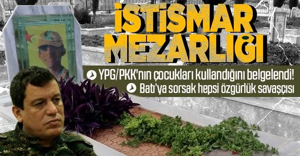 YPG/PKK’nın çocukları kullandığını belgelendi! Aynularab’da kan donduran mezar taşları