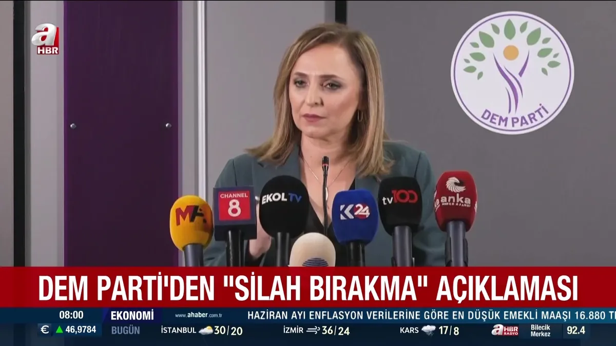 DEM Parti’den silah bırakma açıklaması