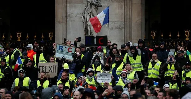Paris’te sarı yeleklilerin gösterisi öncesinde 25 gözaltı