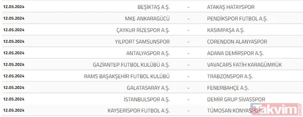 2023-2024 Süper Lig fikstürünün kuraları çekildi! Beşiktaş, Fenerbahçe, Galatasaray ve Trabzonspor'un ilk hafta rakipleri kimler? - 42