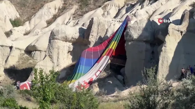 Kapadokya'da balon kazası!