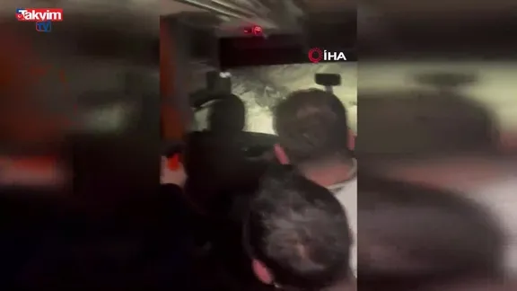 Diyarbakır’da yolcu otobüsünün devrilme anı kamerada: 6 yaralı