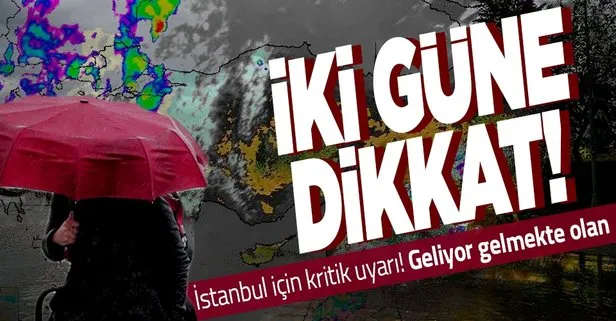 HAVA DURUMU | Meteorolojiden İstanbul için gök gürültülü sağanak uyarısı! Cuma ve Cumartesi gününe dikkat