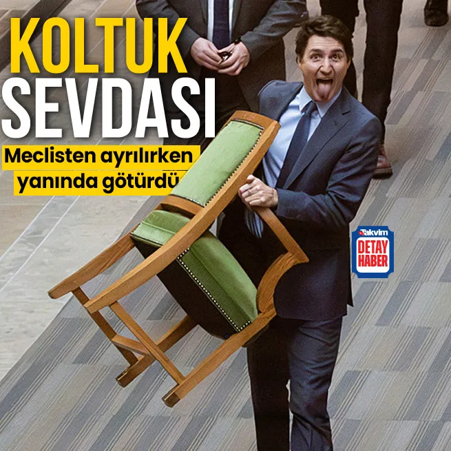 Justin Trudeau’nun makam sevdası! Meclisten ayrılırken koltuğunu da yanına aldı