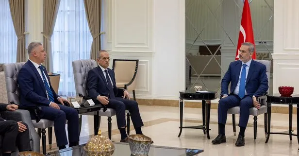 Dışişleri Bakanı Fidan, Irak Türkmen Cephesi Başkanı Hasan Turan ve Kerkük Milletvekili Erşat Salihi ile bir araya geldi