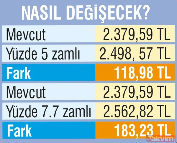 Emekliye 2562 TL! Temmuz zammı ile birlikte emekli maaşları ne kadar olacak? - 13