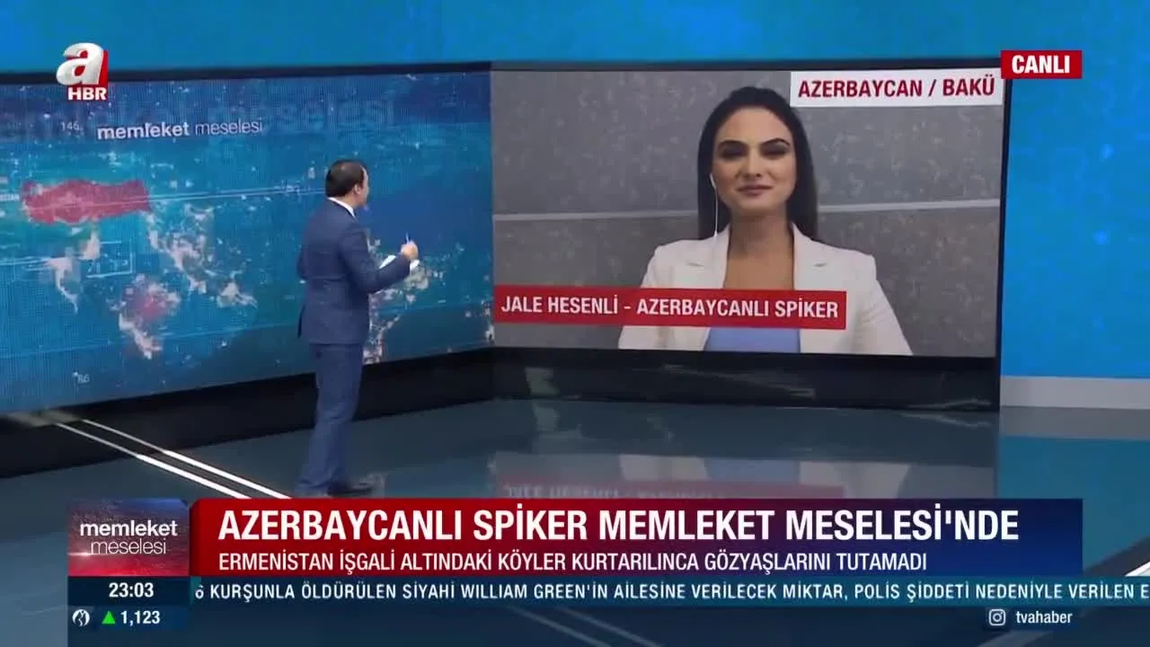 İşgalin bitişini gözyaşlarıyla müjdeleyen Azerbaycanlı spiker Jale Hesenli A Haber’e konuştu