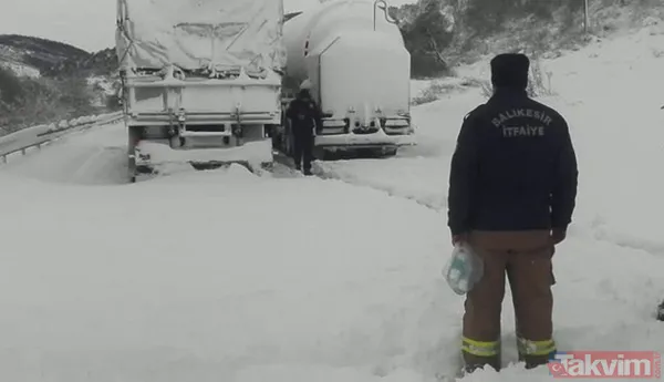 SON DAKİKA: Beyaz esaret! Balıkesir-Susurluk yolu saatlerdir kapalı - 45