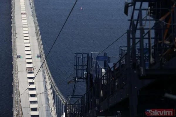 1915 Çanakkale Köprüsü 318 metre yükseklikten görüntülendi - 14