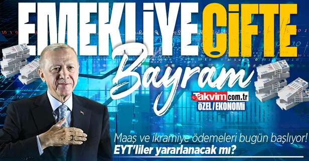 Emekliye çifte bayram: Maaş ve ikramiye ödemeleri bugün başlıyor! EYT'liler yararlanacak mı?