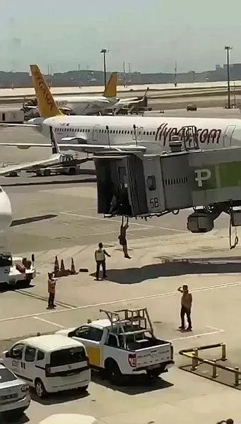 Sabiha Gökçen Havalimanı'nda yürekleri ağza getiren anlar: Aprona izinsiz giren iki kişi gözaltına alındı-3