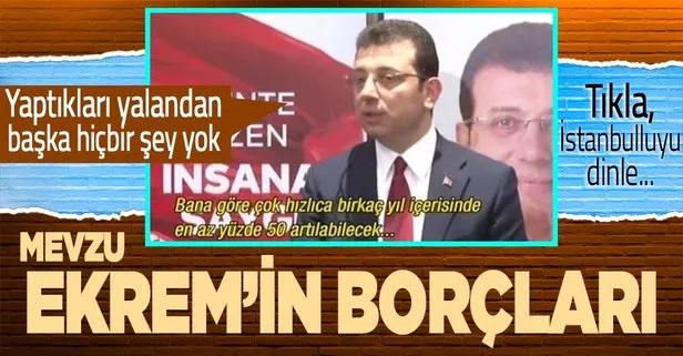 Tatilde olan İmamoğlu’nun moralini bozacak borç