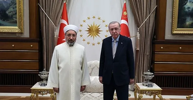 Başkan Erdoğan Diyanet İşleri Başkanı Safi Arpaguş'u kabul etti!