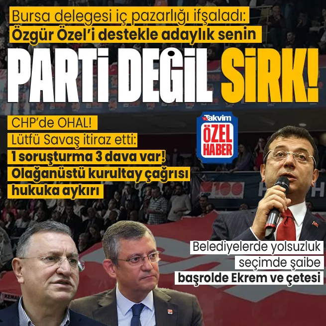 CHPde olağanüstü kurultaya iptal başvurusu! Özgür Özelin çağrısı hukuksuz: 1 soruşturma 3 dava devam ediyor