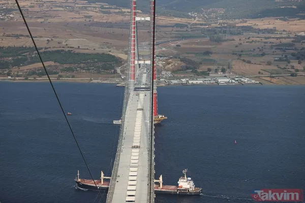 1915 Çanakkale Köprüsü 318 metre yükseklikten görüntülendi - 9
