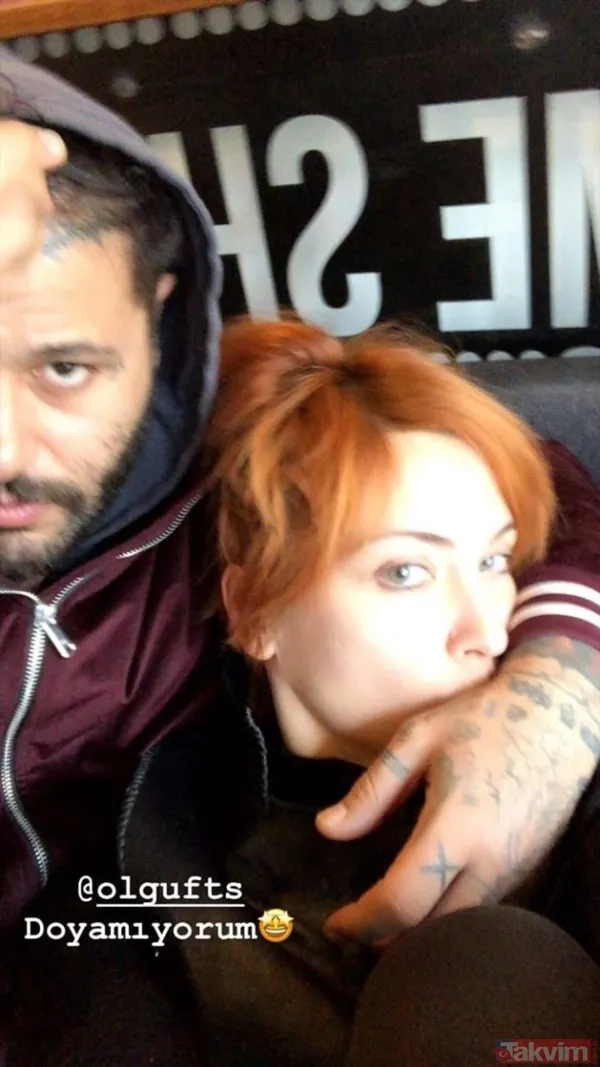 Eşkıya Dünyaya Hükümdar Olmaz dizisinde rol alan Arzu Yanardağ dövmeci sevgilisiyle sarmaş dolaş! - 24