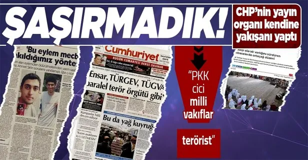 PKK’ya methiyeler düzen Cumhuriyet Gazetesi; Ensar, TÜRGEV ve TÜGVA gibi vakıfları terör örgütü gibi göstermeye çalıştı