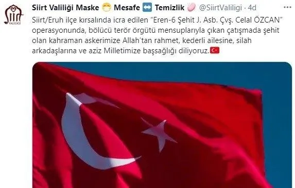 siirt-valiligi-duyurdu-teror-orgutu-pkkya-yapilan-operasyonda-1-askerimiz-sehit-oldu-1617985037036.jpeg Siirt Valiliği duyurdu: Terör örgütü PKK'ya yapılan operasyonda 1 askerimiz şehit oldu-1