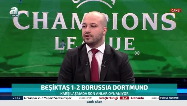 SON DAKİKA: Temsilcimiz Beşiktaş kendi evinde Borussia Dortmund’a 2-1 yenildi