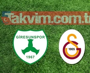 Galatasaray'ın Giresunspor maçındaki ilk 11'i belli oldu!