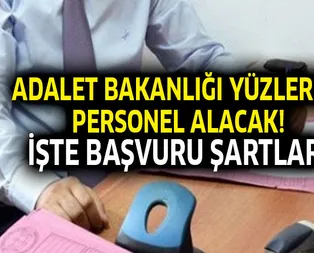 Adalet Bakanlığı yüzlerce personel alacak! İşte başvuru şartları