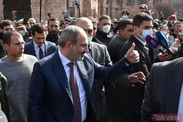 SON DAKİKA! Ermenistan'da darbe girişimi! Paşinyan sokağa indi! Son dakika fotoğrafları - 8