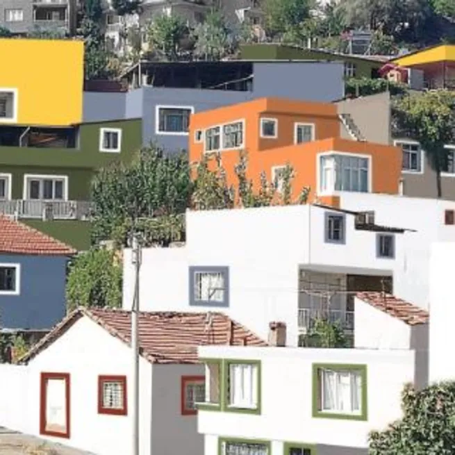 CHP işi kentsel dönüşüm! Gecekondu duvarlarını boyayarak depreme önlem alıyorlar