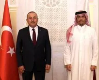 Bakan Çavuşoğlu, Katarlı mevkidaşı işe görüştü