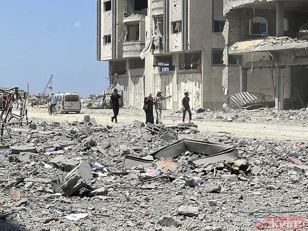 Han Yunus'tan geri acı kaldı! Soykırımcı İsrail Gazze'deki yıkımı böyle görüntülendi - 34