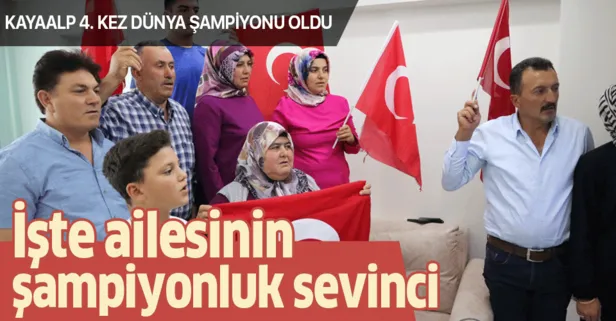 Rıza Kayaalp’in dünya şampiyonluğu ailesini sevince boğdu