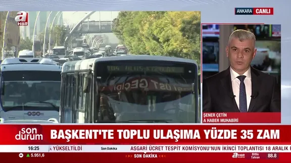Ankara’da toplu taşıma ücretlerine büyük zam!