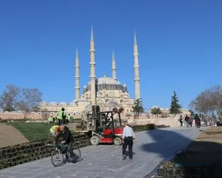 Selimiye Camisi’ne şimdi daha net ortaya çıktı
