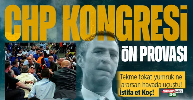 Fenerbahçe Kongresi'nde kavga! Üyeler birbirine girdi