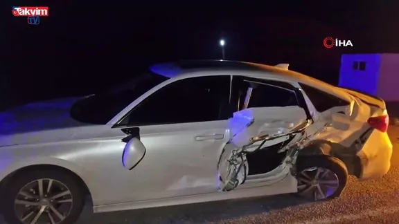 Çorum’da iki otomobil çarpıştı: 1 yaralı