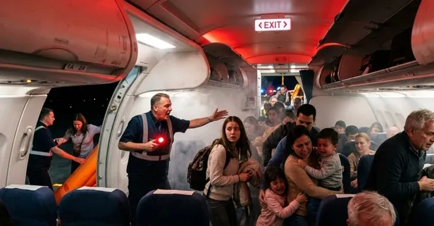 Uçuş esnasında acil durum senaryosu korkuttu: 90 saniyelik kural çöktü