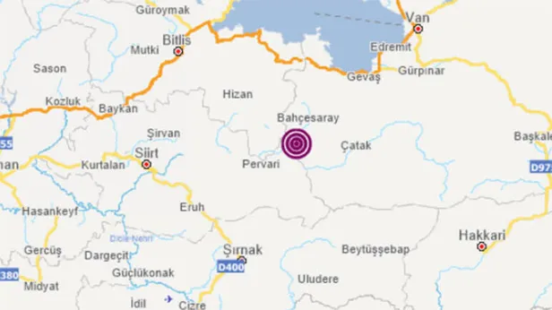 Son dakika: Van'da 4.0 büyüklüğünde deprem | Son depremler-1