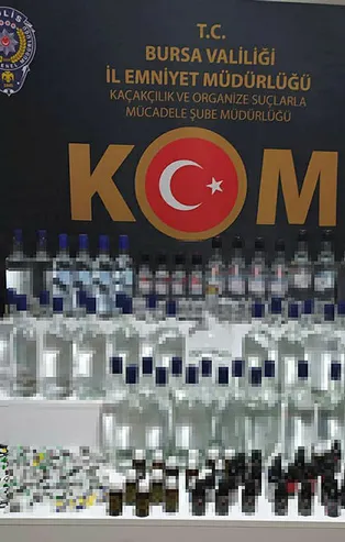 Bursa'da sahte içki operasyonu!