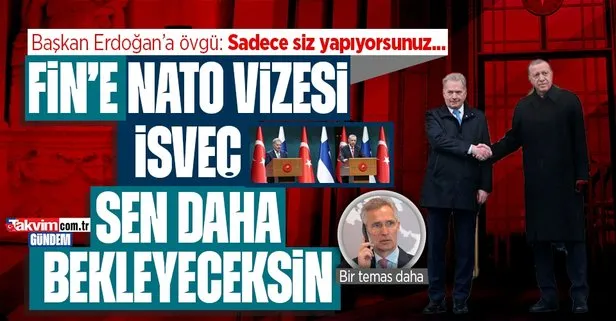 Finlandiya’ya NATO vizesi! Başkan Erdoğan açıkladı! Niinistö’den övgü dolu sözler... Stoltenberg ile temas