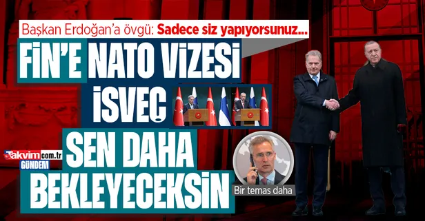 Finlandiya'ya NATO vizesi! Başkan Erdoğan açıkladı! Niinistö'den övgü dolu sözler... Stoltenberg ile temas