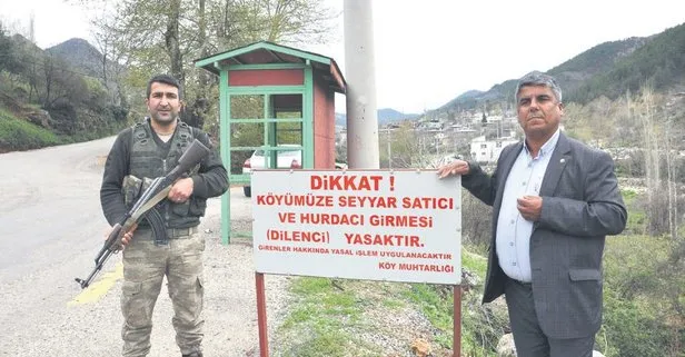 Gaziantep’te Kayabaşı Mahallesi Muhtarı Süleyman Yılmaz, köyü karantinaya aldı