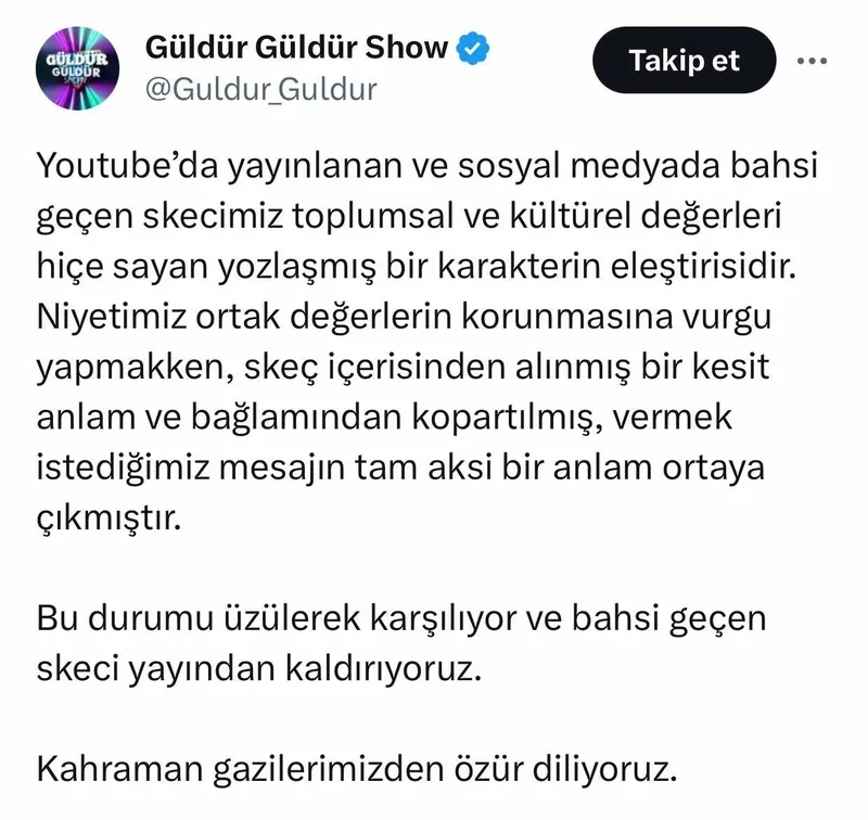 Ciner'in kanalında yayınlanan Güldür Güldür programında skandal: Kahraman gazilerle dalga geçitler | RTÜK inceleme başlattı-3