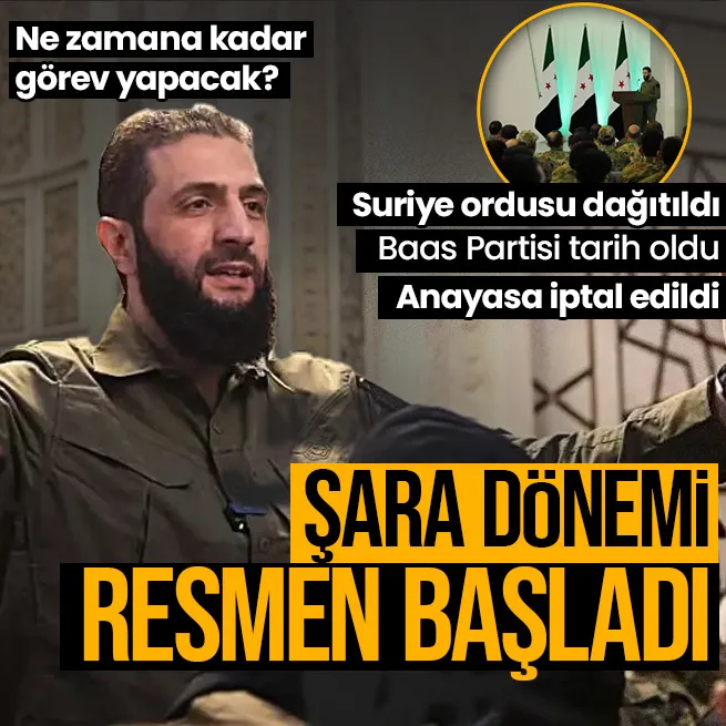 Suriyenin yeni lideri Ahmed Şara görevine resmen başladı