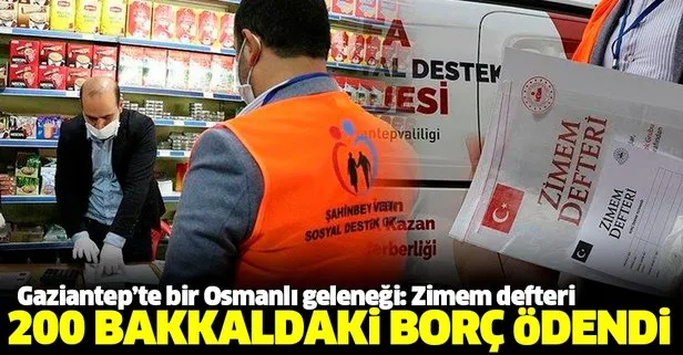 Bir Osmanlı geleneği ’Zimem Defteri’ projesiyle Gaziantep’te 22 mahallede 200 bakkaldaki borçlar ödendi