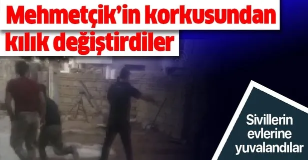 YPG/PKK evlerden saldırıyor! Korkudan kılık değiştirdiler