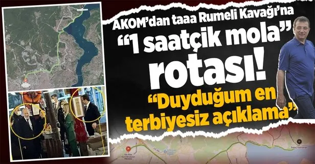 İstanbul karla boğuşurken balıkçıya giden İBB Başkanı Ekrem İmamoğlu’nun 1 saatçik mola verdim savunmasını boşa çıkaran rota!