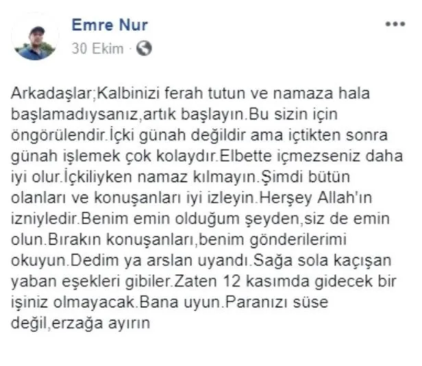 '11 Kasım'da kıyamet kopacak' diyen öğretmenden yeni kehanet!-4